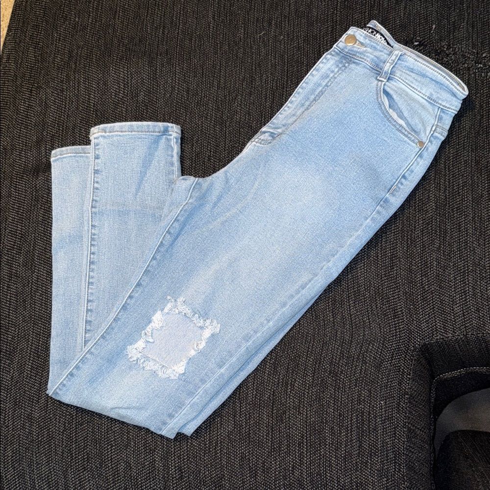 Fashion Nova Light Blue Skinny Jeans